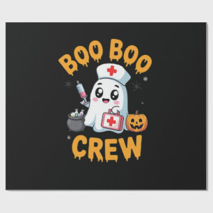 Boo Boo Crew Krankenschwester Süßer Geist Hallowee Geschenkpapier
