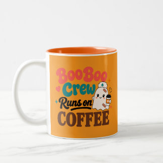 Boo Boo Crew läuft mit Kaffee Orange Accent Tasse