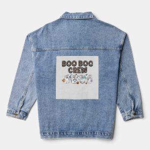 Boo Boo Crew � Lustige Halloween-Nurse-Geister Med Jeansjacke