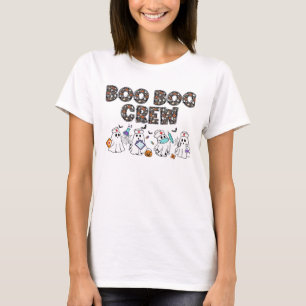 Boo Boo Crew � Lustige Halloween-Nurse-Geister Med T-Shirt