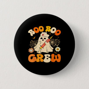 Boo Boo Crew Lustiger Geist für Krankenschwester,  Button