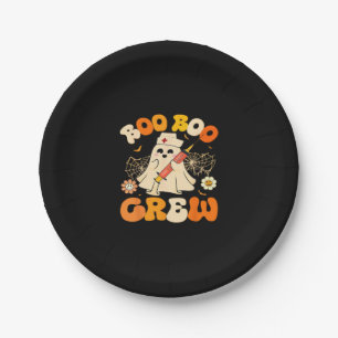 Boo Boo Crew Lustiger Geist Für Krankenschwester, Pappteller