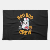 Boo Boo Crew Nurse Cute Ghost Halloween Nursing Es Geschirrtuch (Horizontal)
