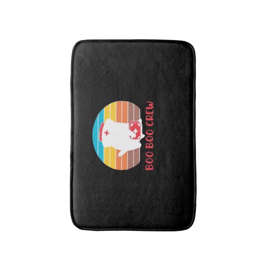 Boo Boo Crew Nurse Funny Ghost Halloween Classic T Badematte (Vorderseite Vertikal)