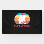 Boo Boo Crew Nurse Funny Ghost Halloween Classic T Banner (Horizontal)