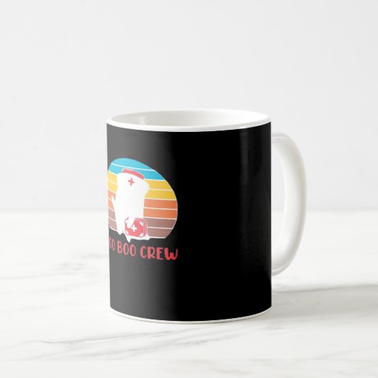 Boo Boo Crew Nurse Funny Ghost Halloween Classic T Kaffeetasse (VorderseiteRechts)