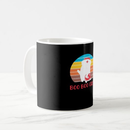 Boo Boo Crew Nurse Funny Ghost Halloween Classic T Kaffeetasse (Vorderseite Links)