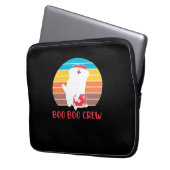 Boo Boo Crew Nurse Funny Ghost Halloween Classic T Laptopschutzhülle (Vorderseite Links)