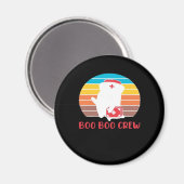 Boo Boo Crew Nurse Funny Ghost Halloween Classic T Magnet (Vorderseite/Rückseite)