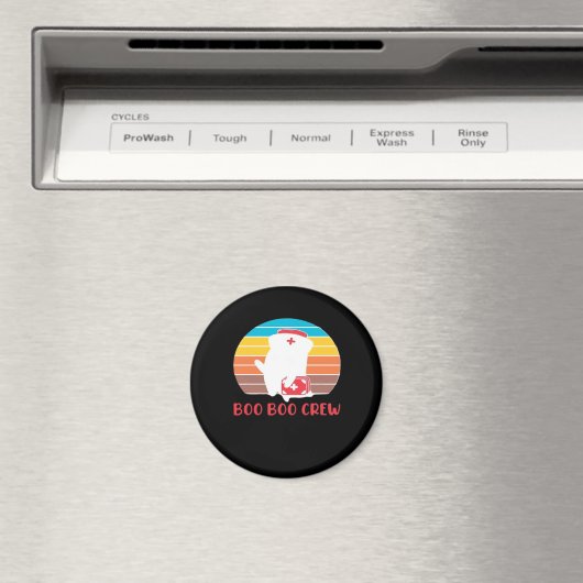 Boo Boo Crew Nurse Funny Ghost Halloween Classic T Magnet (In Situ (Geschirrspüler))