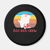 Boo Boo Crew Nurse Funny Ghost Halloween Classic T Magnet (Vorne)
