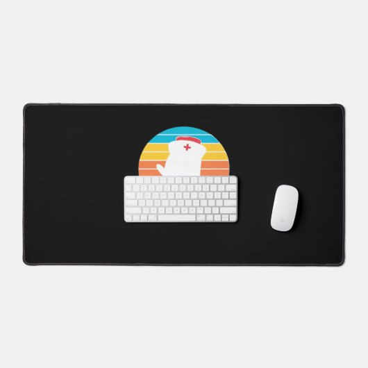 Boo Boo Crew Nurse Funny Ghost Halloween Classic T Schreibtischunterlage (Tastatur & Maus)