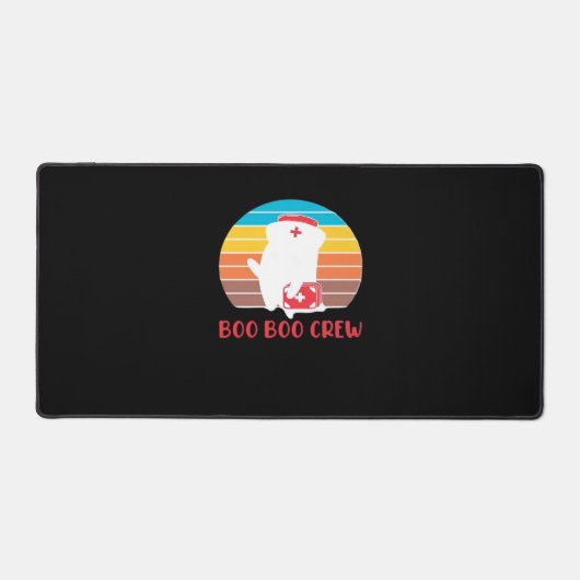 Boo Boo Crew Nurse Funny Ghost Halloween Classic T Schreibtischunterlage (Vorderseite)