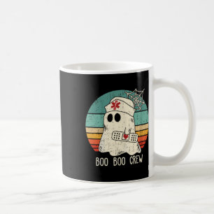 Boo Boo Crew Nurse Funny Ghost Women Halloween Cos Kaffeetasse