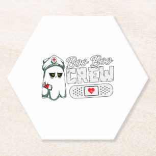 Boo Boo Crew Nurse Funny Halloween Beängstigende G Untersetzer