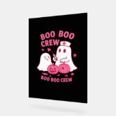Boo Boo Crew Nurse Funny Halloween Ghost Nurse Gir Acrylschild (Winkel)