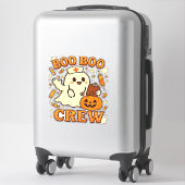 Boo Boo Crew Nurse Funny Halloween Ghost Nurse Gir Aufkleber (Koffer)