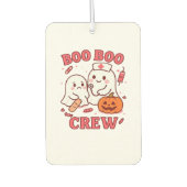 Boo Boo Crew Nurse Funny Halloween Ghost Nurse Gir Autolufterfrischer (Vorderseite)