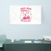 Boo Boo Crew Nurse Funny Halloween Ghost Nurse Gir Banner (Messeveranstaltung)