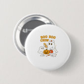 Boo Boo Crew Nurse Funny Halloween Ghost Nurse Gir Button (Vorne & Hinten)
