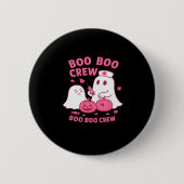 Boo Boo Crew Nurse Funny Halloween Ghost Nurse Gir Button (Vorderseite)