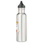 Boo Boo Crew Nurse Funny Halloween Ghost Nurse Gir Edelstahlflasche (Rechts)