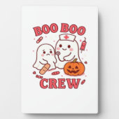 Boo Boo Crew Nurse Funny Halloween Ghost Nurse Gir Fotoplatte (Vorderseite)