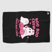 Boo Boo Crew Nurse Funny Halloween Ghost Nurse Gir Golfhandtuch (Horizontal)