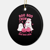 Boo Boo Crew Nurse Funny Halloween Ghost Nurse Gir Keramik Ornament (Links)