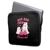 Boo Boo Crew Nurse Funny Halloween Ghost Nurse Gir Laptopschutzhülle (Vorderseite Links)