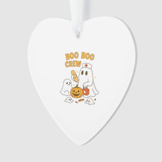 Boo Boo Crew Nurse Funny Halloween Ghost Nurse Gir Ornament (Vorderseite)