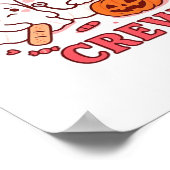 Boo Boo Crew Nurse Funny Halloween Ghost Nurse Gir Poster (Ecke)