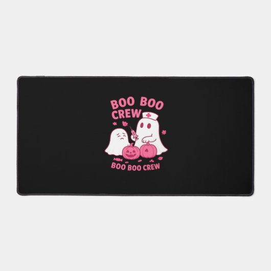 Boo Boo Crew Nurse Funny Halloween Ghost Nurse Gir Schreibtischunterlage (Vorderseite)