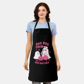Boo Boo Crew Nurse Funny Halloween Ghost Nurse Gir Schürze (Getragen)