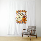 Boo Boo Crew Nurse Funny Halloween Ghost Nurse Gir Wandteppich (Beispiel)