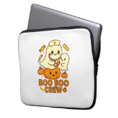 Boo Boo Crew Nurse Ghost Classic T - Shirt Laptopschutzhülle (Vorderseite Links)