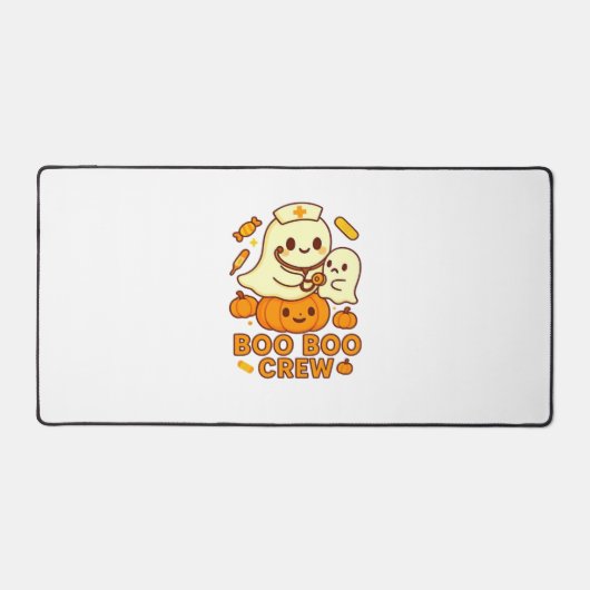 Boo Boo Crew Nurse Ghost Classic T - Shirt Schreibtischunterlage (Vorderseite)