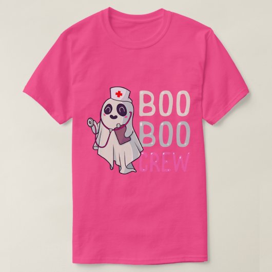 Boo Boo Crew Nurse Ghost Funny Halloween Kostüm ( T-Shirt (Design vorne)