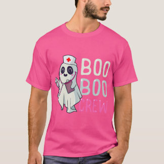 Boo Boo Crew Nurse Ghost Funny Halloween Kostüm ( T-Shirt