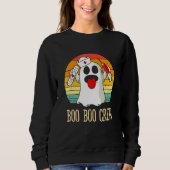 Boo Boo Crew Nurse Ghost  Halloween Costume 11 Sweatshirt (Vorderseite)