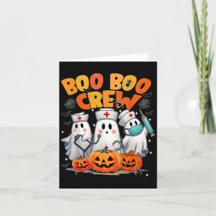 Boo Boo Crew Nurse Ghost Halloween Kostüme Männer Karte