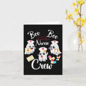 Boo Boo Crew Nurse Ghost Kostüm Funny Halloween G Karte (Gelbe Blume)