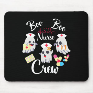 Boo Boo Crew Nurse Ghost Kostüm Spaß Halloween Gif Mousepad