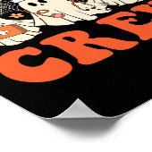 Boo Boo Crew Nurse Ghost Scrub Top Nursing Hallowe Poster (Ecke)