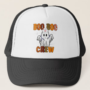 Boo Boo Crew Nurse Halloween Frauennahrung Truckerkappe