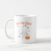 Boo Boo Crew Nurse Halloween Funny Skelton Nurse H Kaffeetasse (Links)