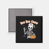 Boo Boo Crew Nurse Halloween Funny Skelton Nurse H Magnet (Vorderseite/Rückseite)