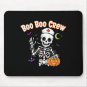 Boo Boo Crew Nurse Halloween Funny Skelton Nurse H Mousepad (Vorne)