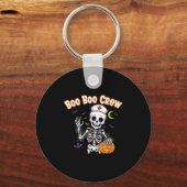 Boo Boo Crew Nurse Halloween Funny Skelton Nurse H Schlüsselanhänger (Vorderseite)