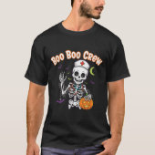 Boo Boo Crew Nurse Halloween Funny Skelton Nurse H T-Shirt (Vorderseite)